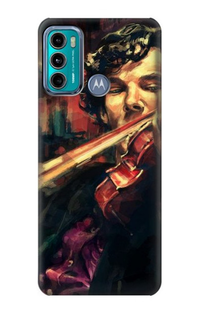 S0723 Violin Art Paint Case Cover Custodia per Motorola Moto G60, G40 Fusion