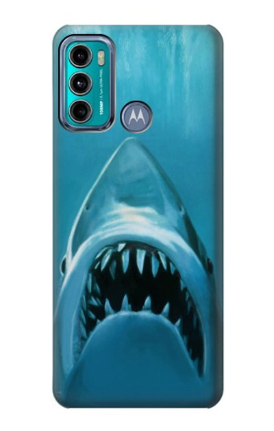 S0830 White Shark Case Cover Custodia per Motorola Moto G60, G40 Fusion