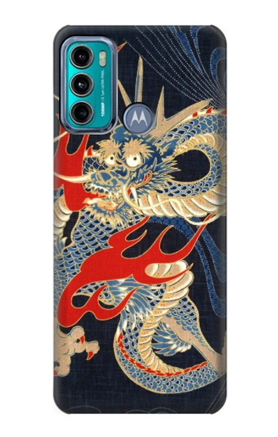 S2073 Japan Dragon Art Case Cover Custodia per Motorola Moto G60, G40 Fusion