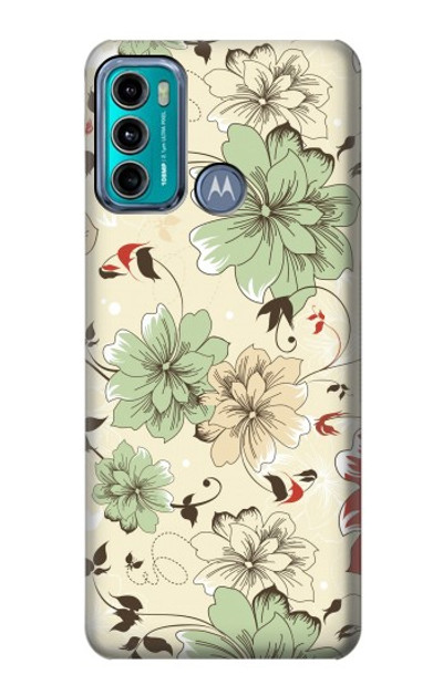 S2179 Flower Floral Vintage Art Pattern Case Cover Custodia per Motorola Moto G60, G40 Fusion