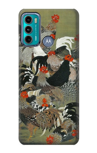 S2699 Ito Jakuchu Rooster Case Cover Custodia per Motorola Moto G60, G40 Fusion