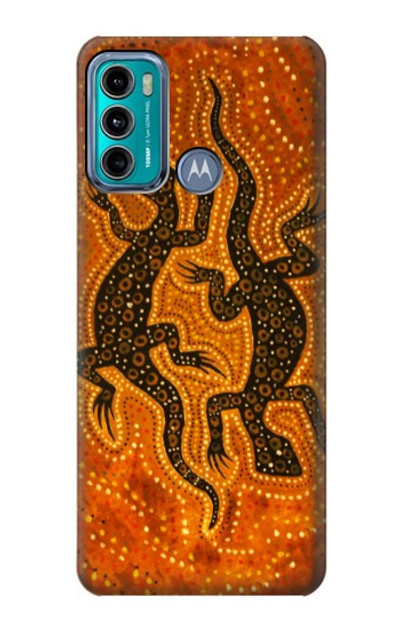 S2901 Lizard Aboriginal Art Case Cover Custodia per Motorola Moto G60, G40 Fusion