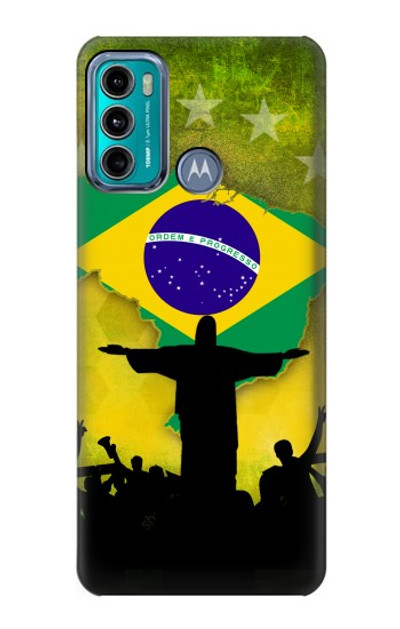 S2981 Brazil Football Soccer Case Cover Custodia per Motorola Moto G60, G40 Fusion