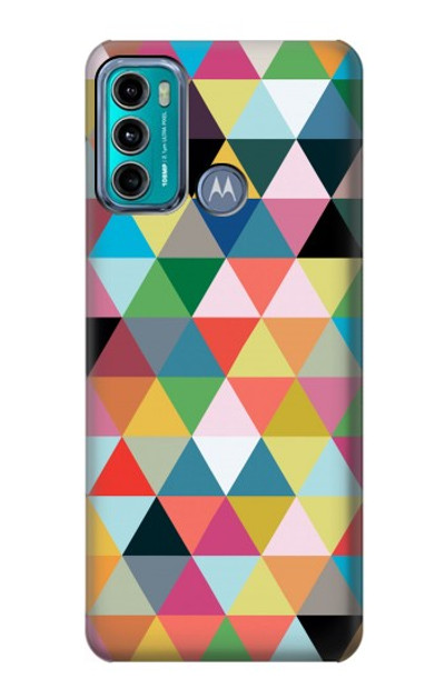 S3049 Triangles Vibrant Colors Case Cover Custodia per Motorola Moto G60, G40 Fusion