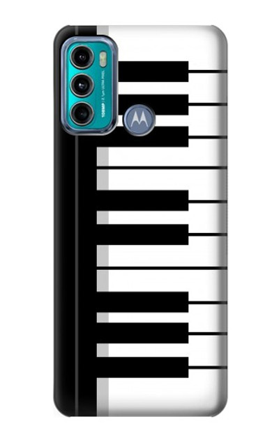 S3078 Black and White Piano Keyboard Case Cover Custodia per Motorola Moto G60, G40 Fusion