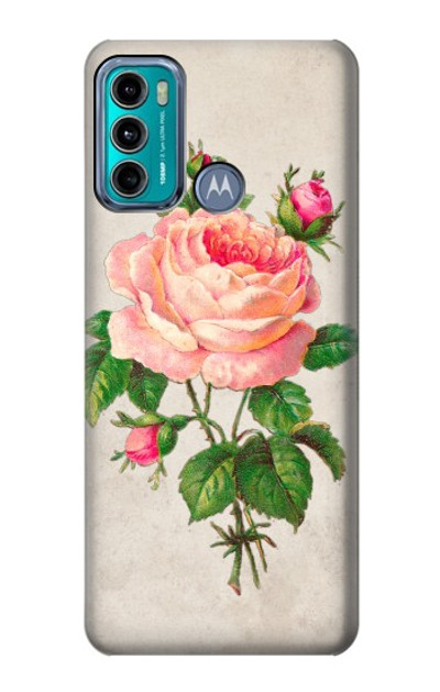 S3079 Vintage Pink Rose Case Cover Custodia per Motorola Moto G60, G40 Fusion
