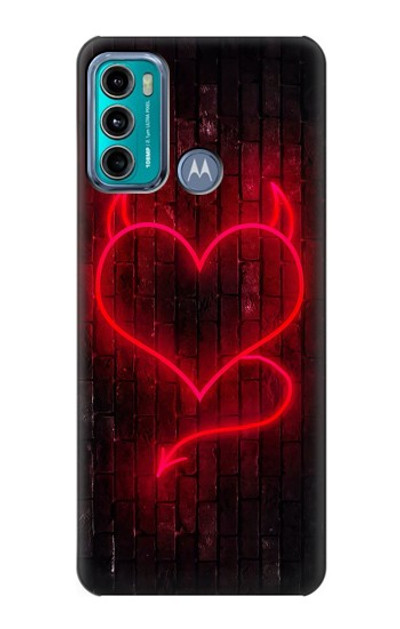 S3682 Devil Heart Case Cover Custodia per Motorola Moto G60, G40 Fusion