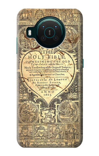 S0330 Bible Page Case Cover Custodia per Nokia X10