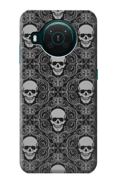 S2371 Skull Vintage Monochrome Pattern Case Cover Custodia per Nokia X10