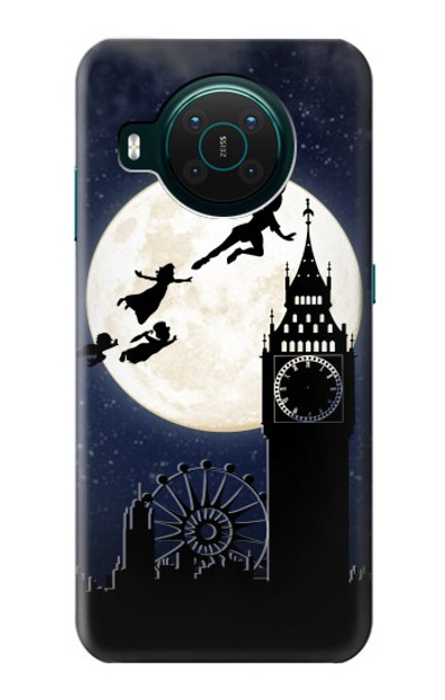 S3249 Peter Pan Fly Full Moon Night Case Cover Custodia per Nokia X10