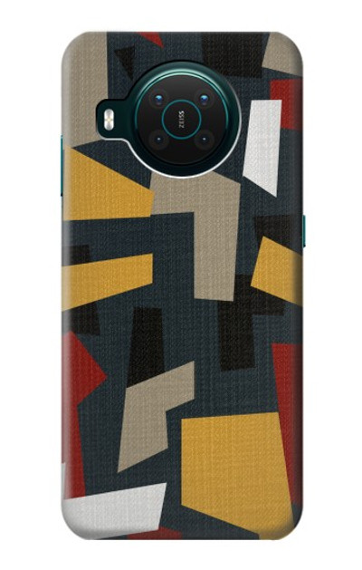 S3386 Abstract Fabric Texture Case Cover Custodia per Nokia X10