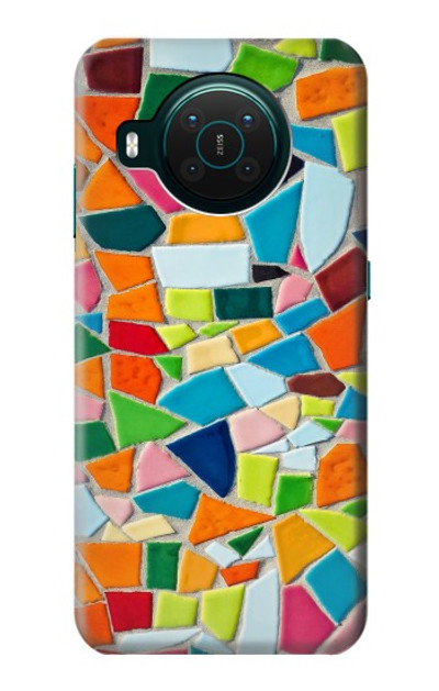 S3391 Abstract Art Mosaic Tiles Graphic Case Cover Custodia per Nokia X10