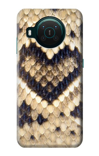 S3417 Diamond Rattle Snake Graphic Print Case Cover Custodia per Nokia X10