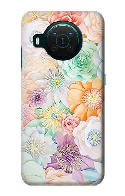 S3705 Pastel Floral Flower Case Cover Custodia per Nokia X10
