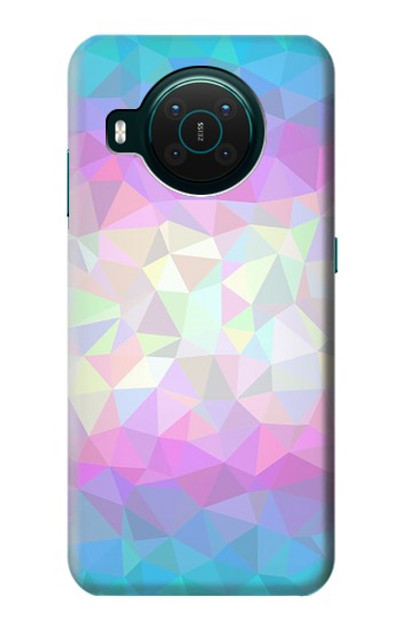 S3747 Trans Flag Polygon Case Cover Custodia per Nokia X10