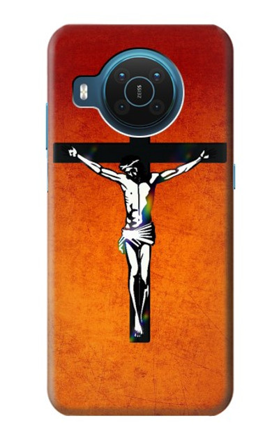 S2421 Jesus Christ On The Cross Case Cover Custodia per Nokia X20