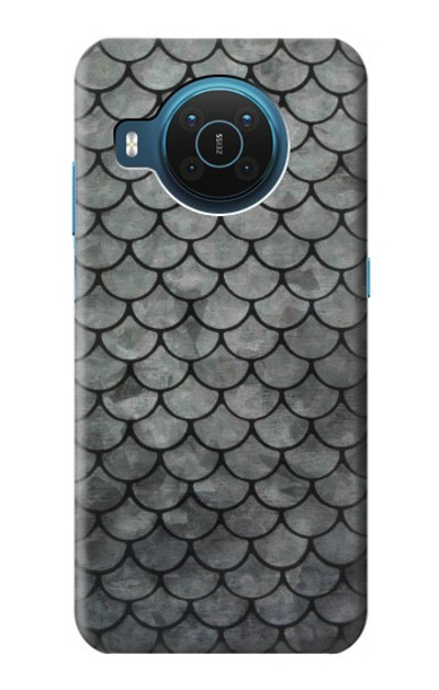 S2950 Silver Fish Scale Case Cover Custodia per Nokia X20