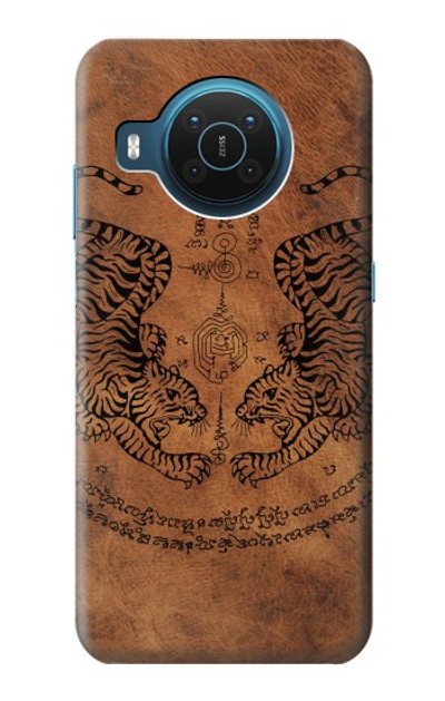 S3209 Sak Yant Twin Tiger Case Cover Custodia per Nokia X20