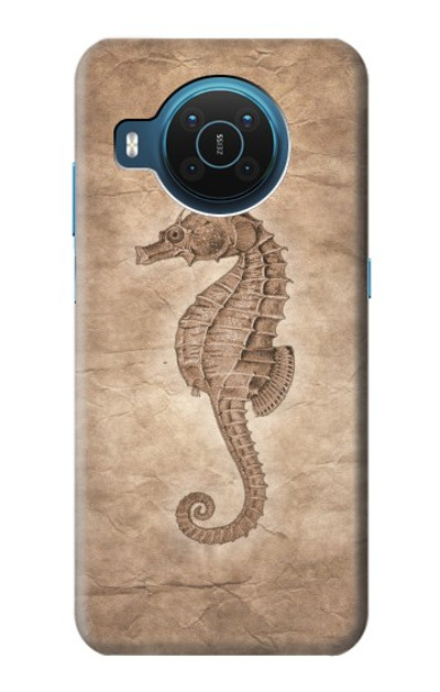 S3214 Seahorse Skeleton Fossil Case Cover Custodia per Nokia X20