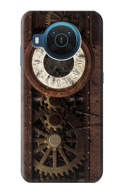 S3221 Steampunk Clock Gears Case Cover Custodia per Nokia X20