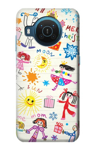 S3280 Kids Drawing Case Cover Custodia per Nokia X20