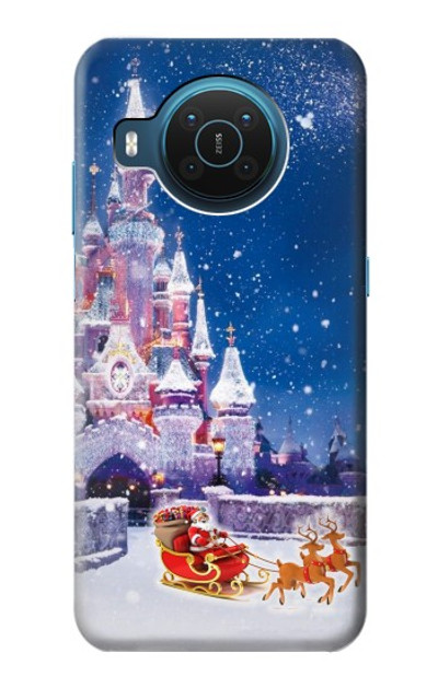 S3282 Santa Xmas Castle Case Cover Custodia per Nokia X20