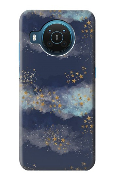 S3364 Gold Star Sky Case Cover Custodia per Nokia X20