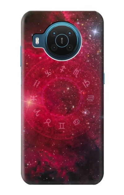 S3368 Zodiac Red Galaxy Case Cover Custodia per Nokia X20