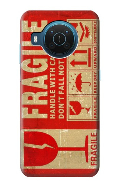 S3552 Vintage Fragile Label Art Case Cover Custodia per Nokia X20