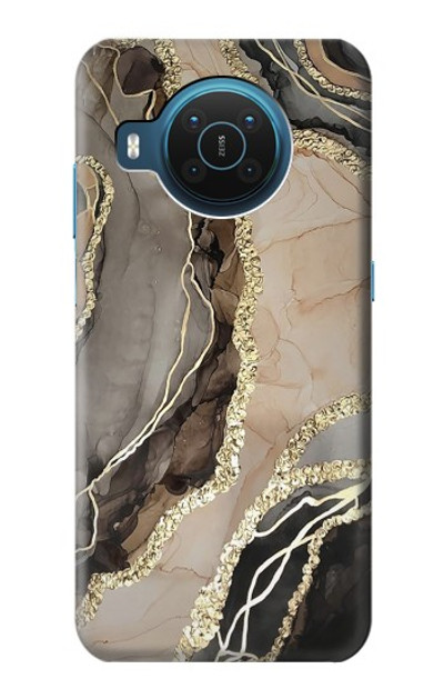 S3700 Marble Gold Graphic Printed Case Cover Custodia per Nokia X20