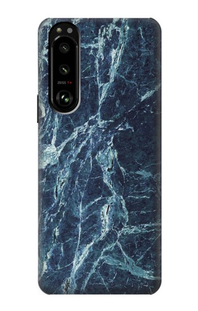 S2799 Light Blue Marble Stone Graphic Printed Case Cover Custodia per Sony Xperia 5 III