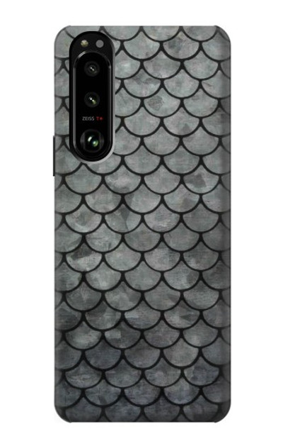 S2950 Silver Fish Scale Case Cover Custodia per Sony Xperia 5 III