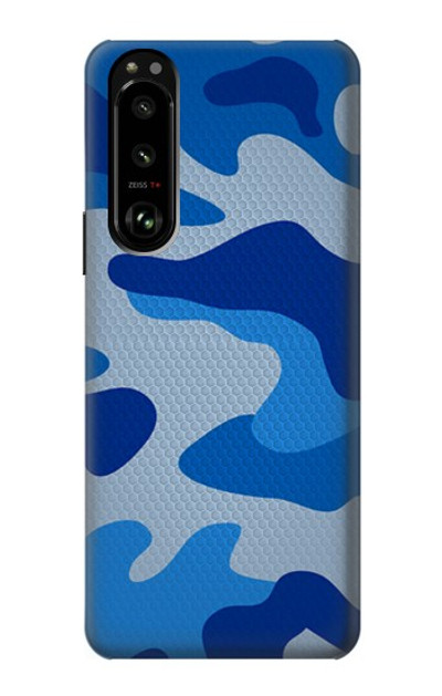 S2958 Army Blue Camo Camouflage Case Cover Custodia per Sony Xperia 5 III