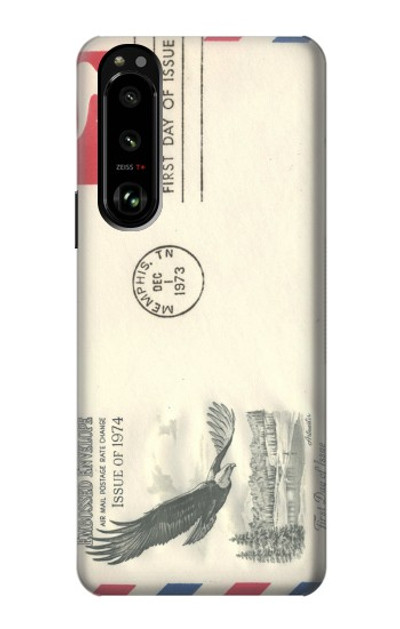S3551 Vintage Airmail Envelope Art Case Cover Custodia per Sony Xperia 5 III