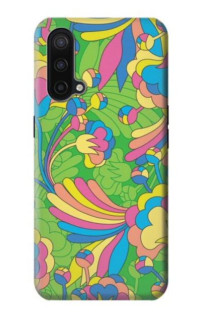 S3273 Flower Line Art Pattern Case Cover Custodia per OnePlus Nord CE 5G