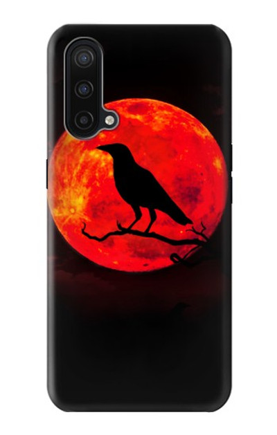 S3328 Crow Red Moon Case Cover Custodia per OnePlus Nord CE 5G