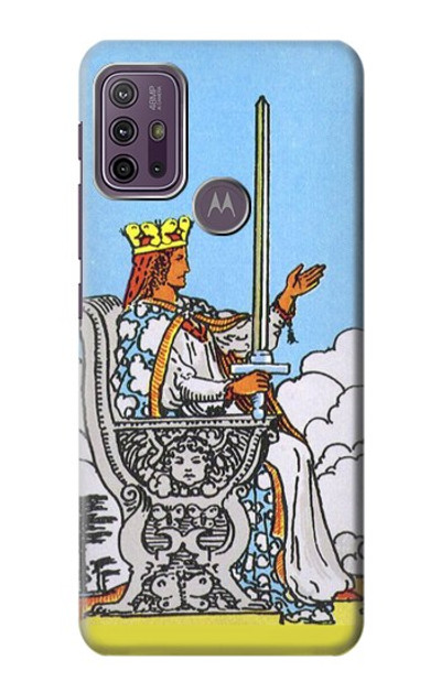 S3068 Tarot Card Queen of Swords Case Cover Custodia per Motorola Moto G10 Power