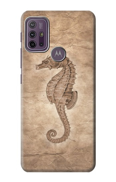 S3214 Seahorse Skeleton Fossil Case Cover Custodia per Motorola Moto G10 Power