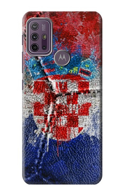 S3313 Croatia Flag Vintage Football Graphic Case Cover Custodia per Motorola Moto G10 Power