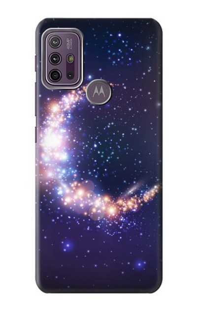 S3324 Crescent Moon Galaxy Case Cover Custodia per Motorola Moto G10 Power