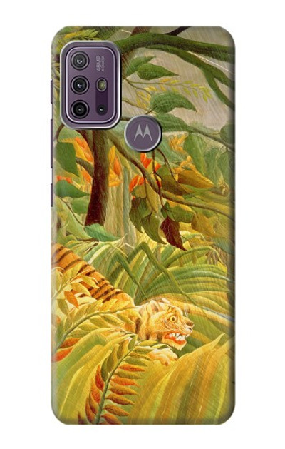 S3344 Henri Rousseau Tiger in a Tropical Storm Case Cover Custodia per Motorola Moto G10 Power