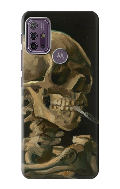 S3358 Vincent Van Gogh Skeleton Cigarette Case Cover Custodia per Motorola Moto G10 Power