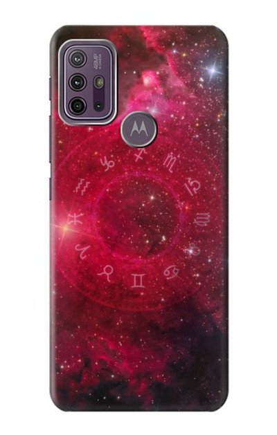 S3368 Zodiac Red Galaxy Case Cover Custodia per Motorola Moto G10 Power