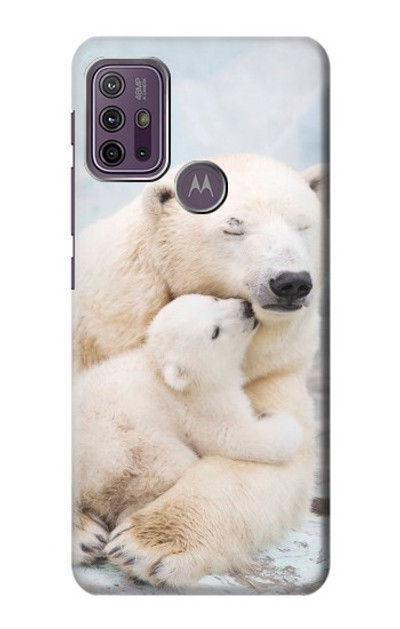 S3373 Polar Bear Hug Family Case Cover Custodia per Motorola Moto G10 Power