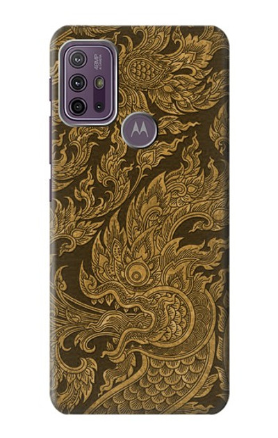 S3382 Thai Art Naga Case Cover Custodia per Motorola Moto G10 Power