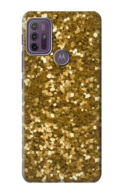 S3388 Gold Glitter Graphic Print Case Cover Custodia per Motorola Moto G10 Power