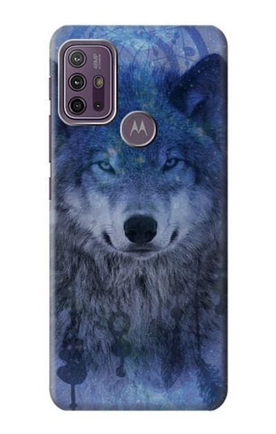 S3410 Wolf Dream Catcher Case Cover Custodia per Motorola Moto G10 Power