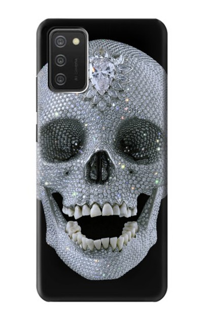 S1286 Diamond Skull Case Cover Custodia per Samsung Galaxy A03S