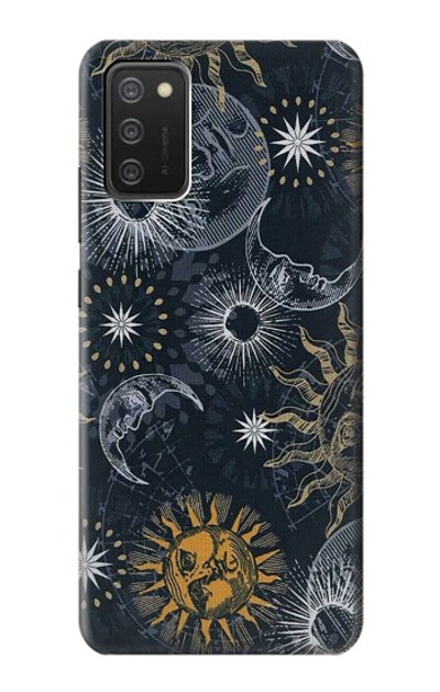S3702 Moon and Sun Case Cover Custodia per Samsung Galaxy A03S
