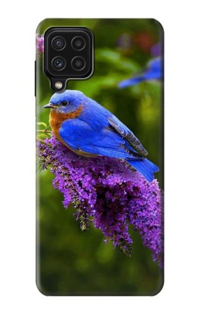 S1565 Bluebird of Happiness Blue Bird Case Cover Custodia per Samsung Galaxy A22 4G